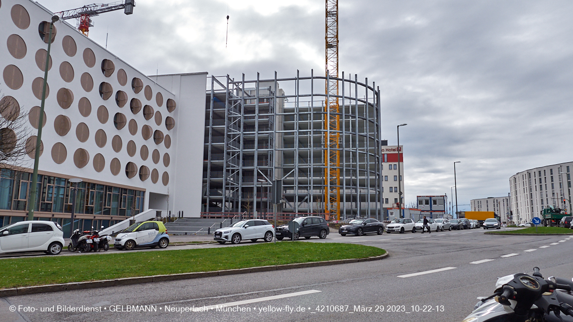 29.03.2023 - Baustelle REVO und Umgebung in Neuperlach